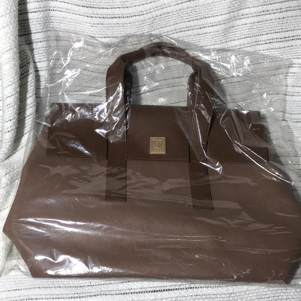 Tanger Outlet Mall Faux Leather Tote Bag